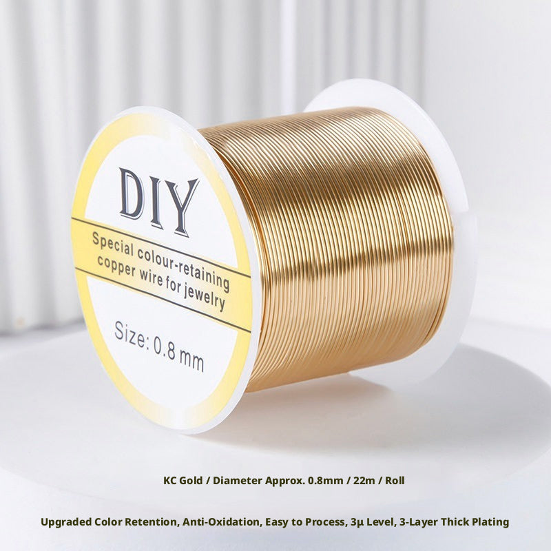 100m Color‑Retaining Copper Wire – DIY Wire Wrapping & Flower Making