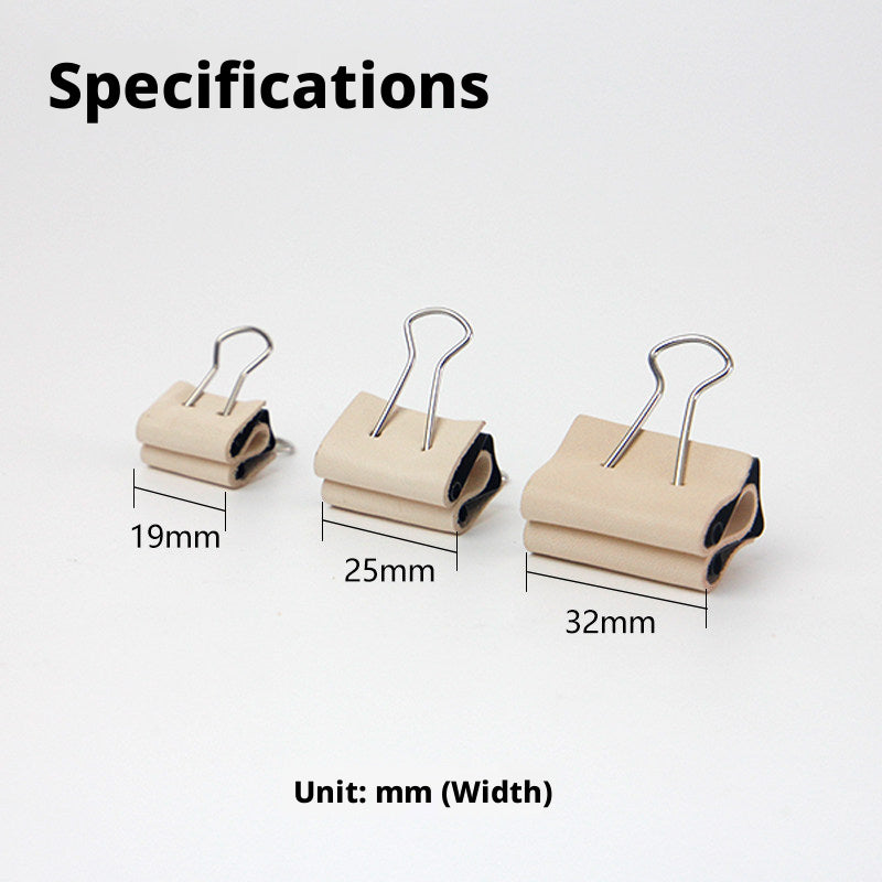 Leather Dovetail Clips – No‑Mark Seamless Clips for DIY Leathercraft (19/25/32/40mm) – 12pcs per Size