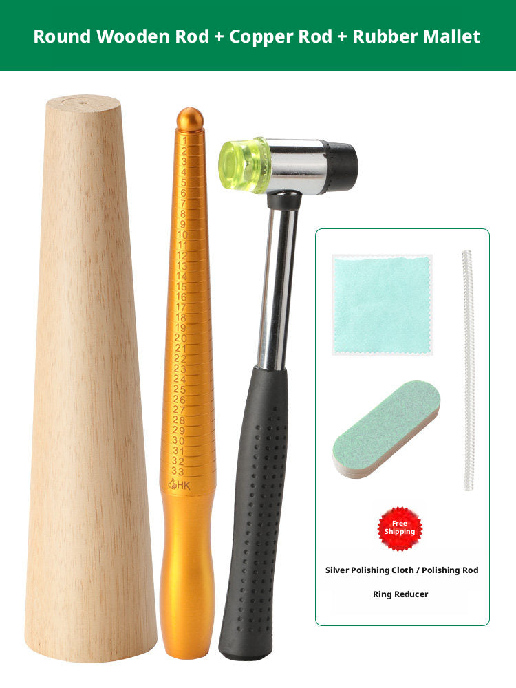 Bracelet & Ring Shaping Kit – Jewelry Repair Tools with Rubber Mallet