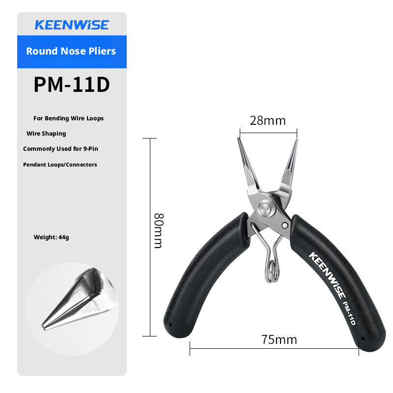 KEENWISE Mini Jewelry Pliers Set – 5 Types, 4"/4.5", Stainless Steel