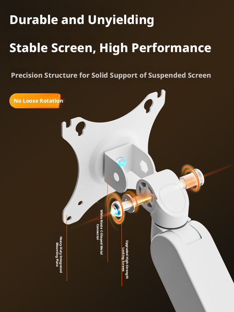 Gas Spring Monitor Arm – 17–35 Inch, 2–9 kg, 360° Swivel, Clamp & Grommet Mount