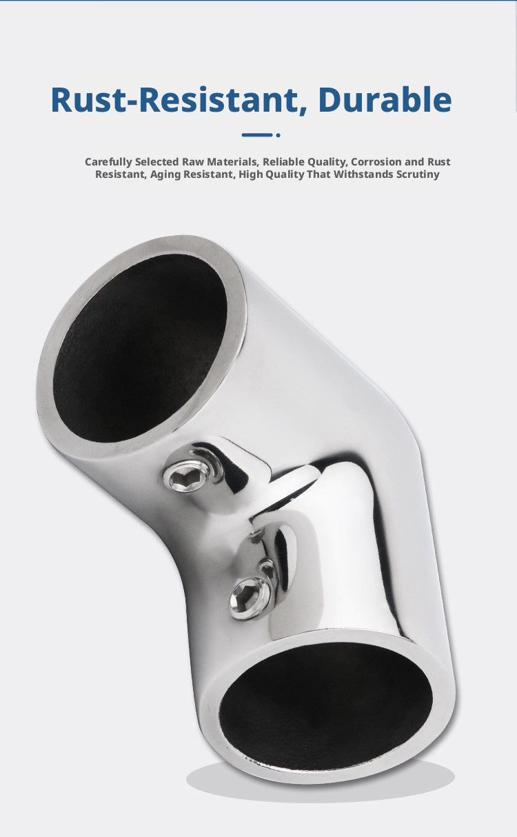 316 Stainless Steel 90° Elbow – Mirror Polished Marine Pipe Fitting for Yacht Plumbing, 22-32mm