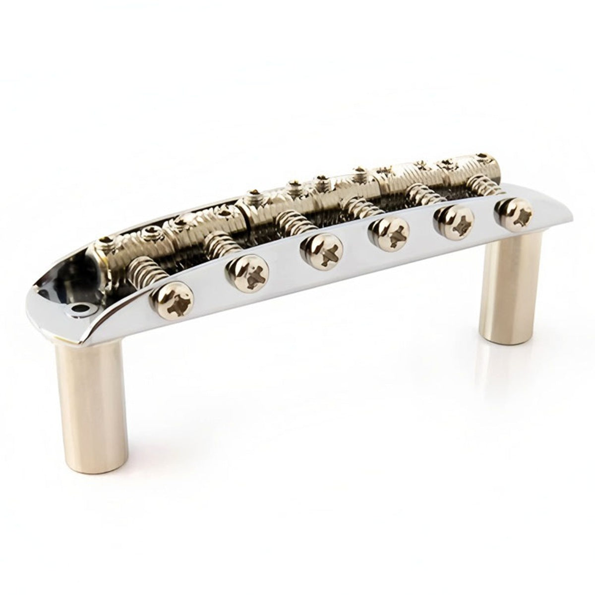 Mustang electric guitar bridge, adjustable guitar bridge for Fender Jaguar Jazzmaster chrome
