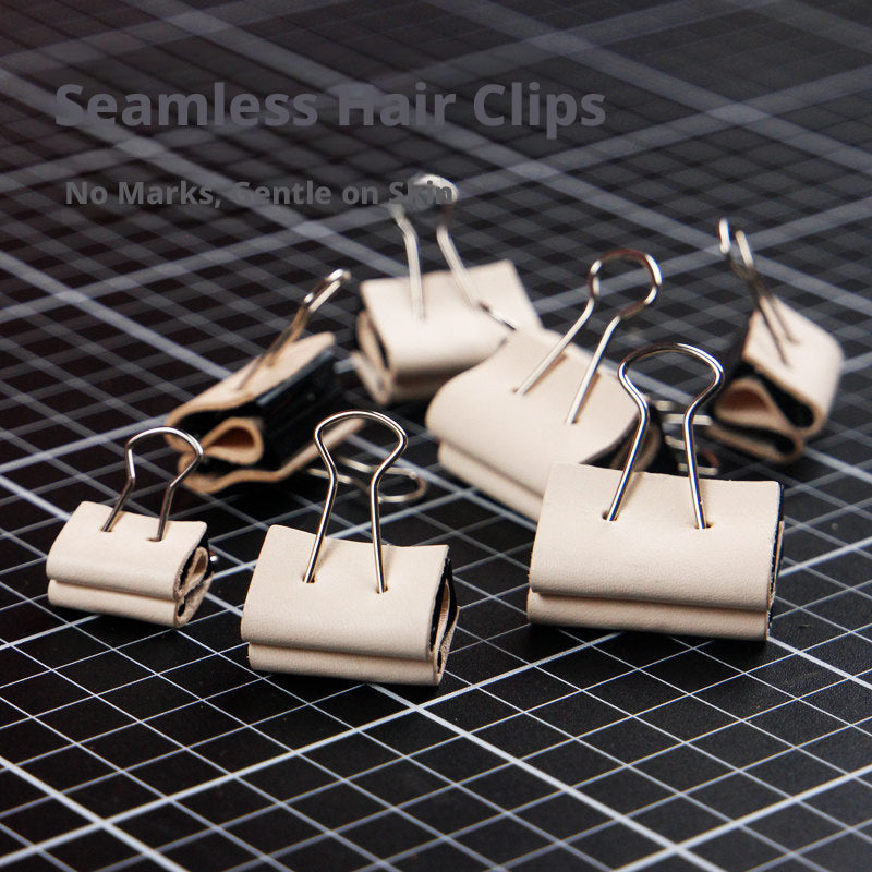 Leather Dovetail Clips – No‑Mark Seamless Clips for DIY Leathercraft (19/25/32/40mm) – 12pcs per Size