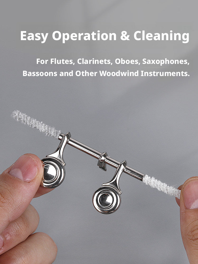 Flexible Woodwind Key Cleaning Sticks – Pack of 50, for Flute, Clarinet, Saxophone, Oboe, Bassoon