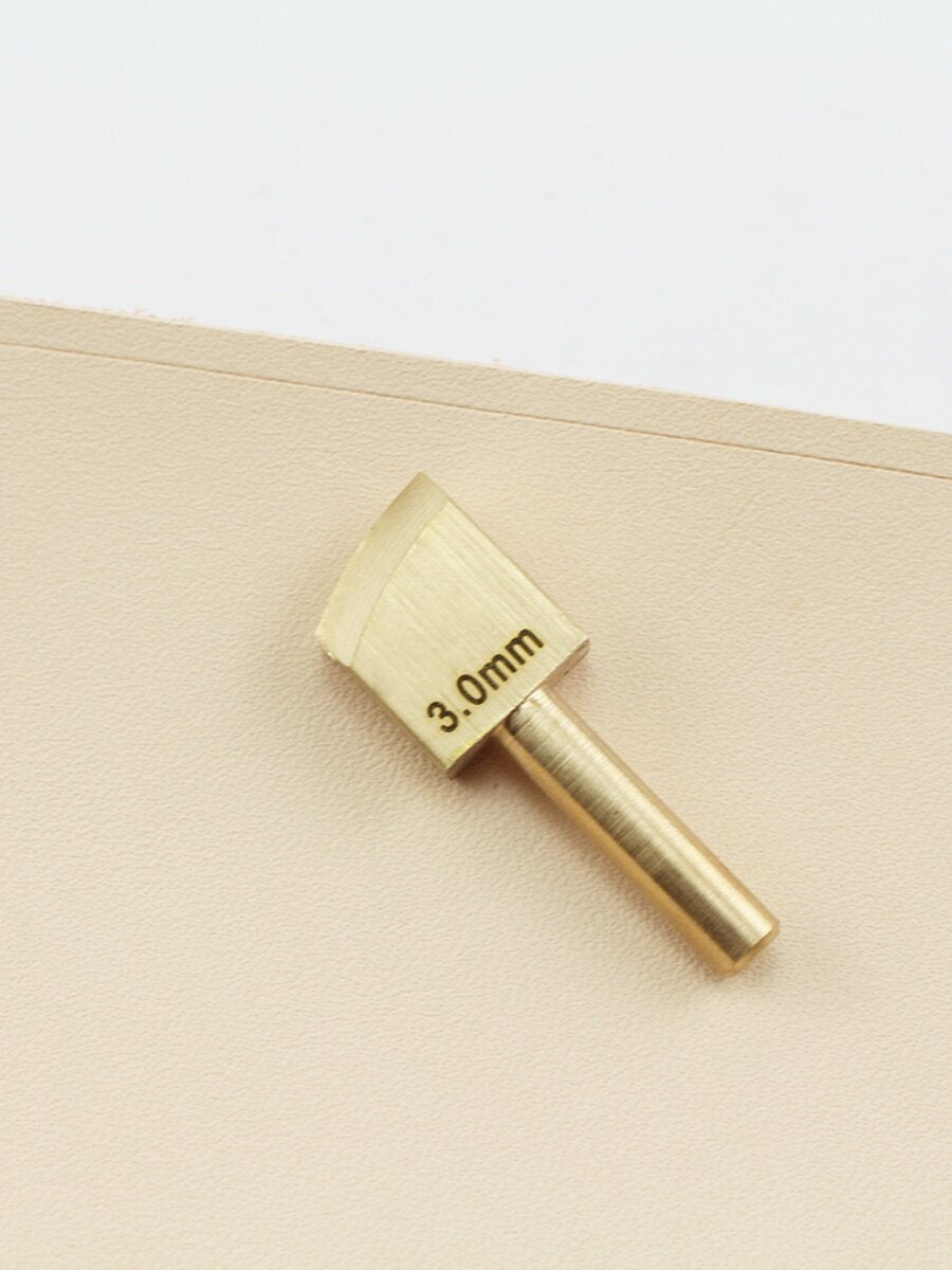 Adjustable Temperature Leather Edging Iron – Brass Tips for Edge Wax & Creasing (8 Heads Set)