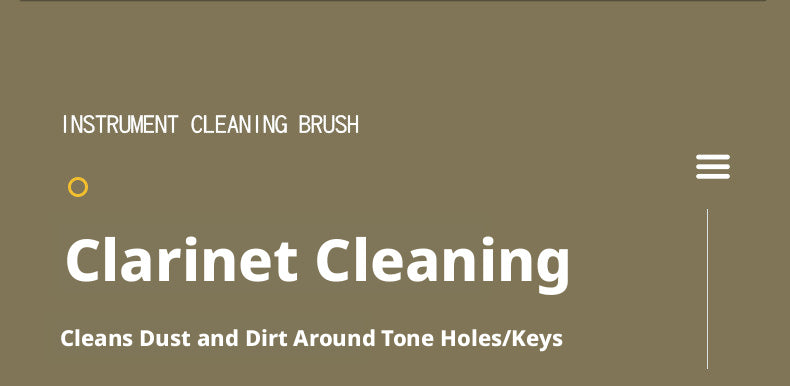 Woodwind Instrument Cleaning Brush Set – Tone Hole/Key & Mouthpiece Brushes for Flute, Clarinet, Saxophone