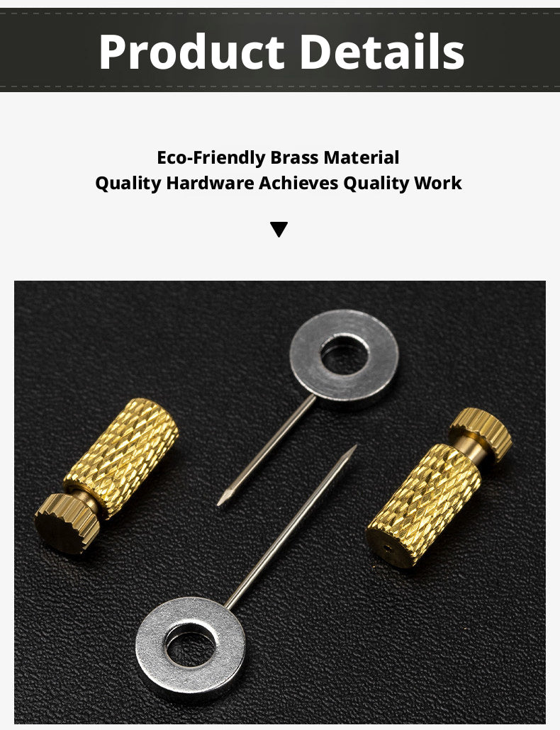 Suture Positioning Needles – Brass Leather Stitch Fixing Pins (Short 0‑6mm / Long 6‑12mm)