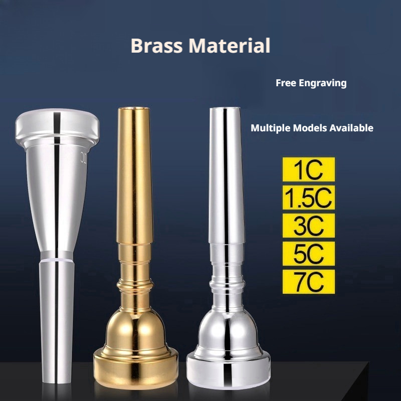 Xinbao Trumpet Mouthpiece – Silver/Gold Plated, 1C/1.5C/3C/5C/7C, Bullet Heavy Versions