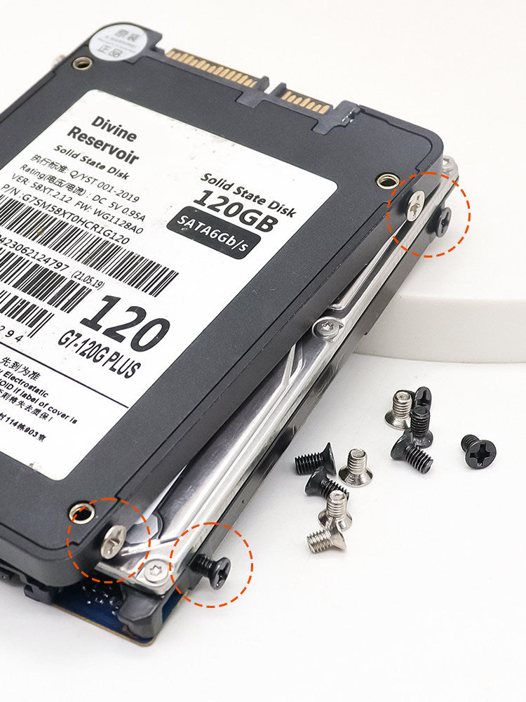 2.5 Inch HDD Mounting Screw Kit – M3×5 Hard Drive Screws with Screwdriver