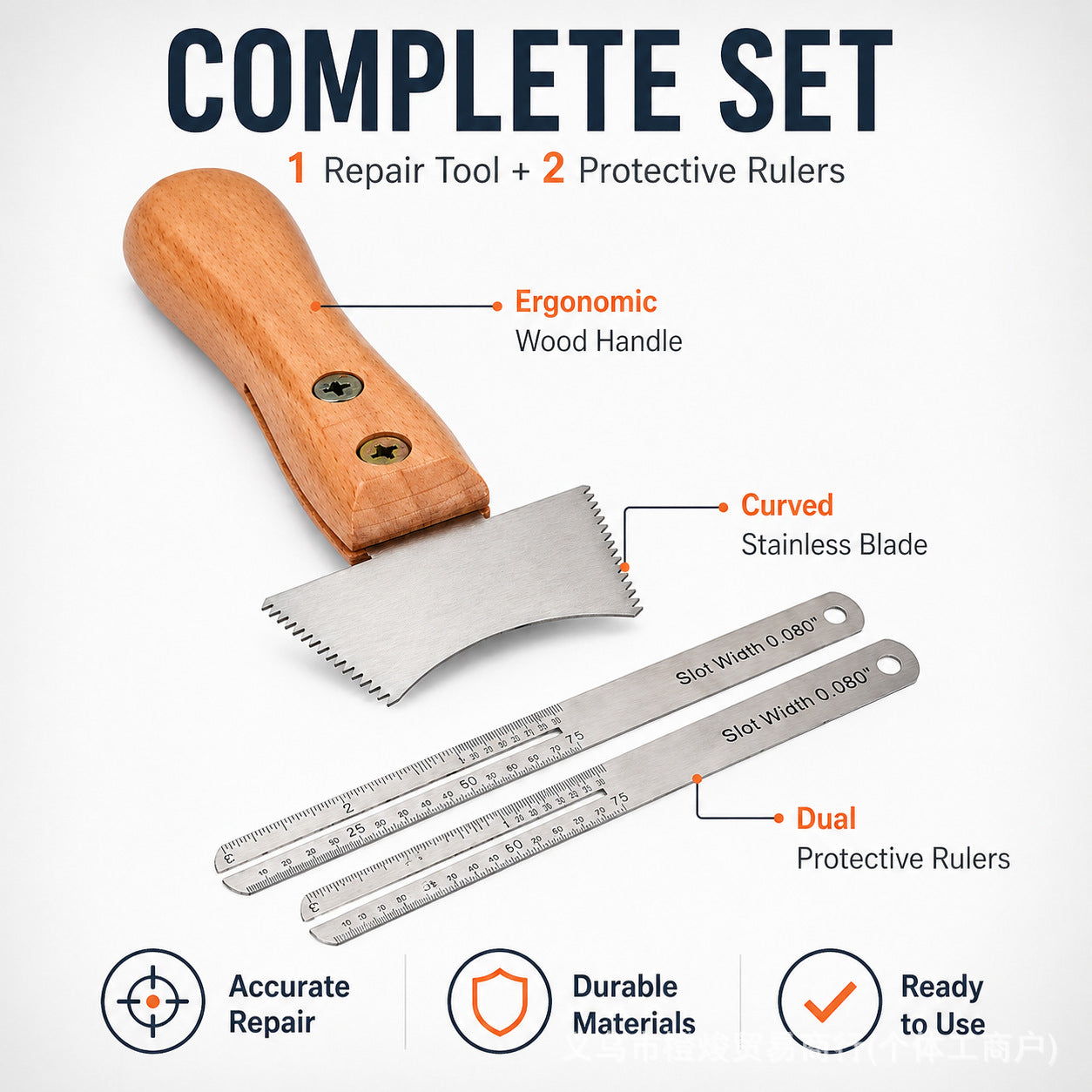 Guitar Nut Slot & Fret Groove Cleaning Saw – Fingerboard Grooving File with Optional Fret Protector