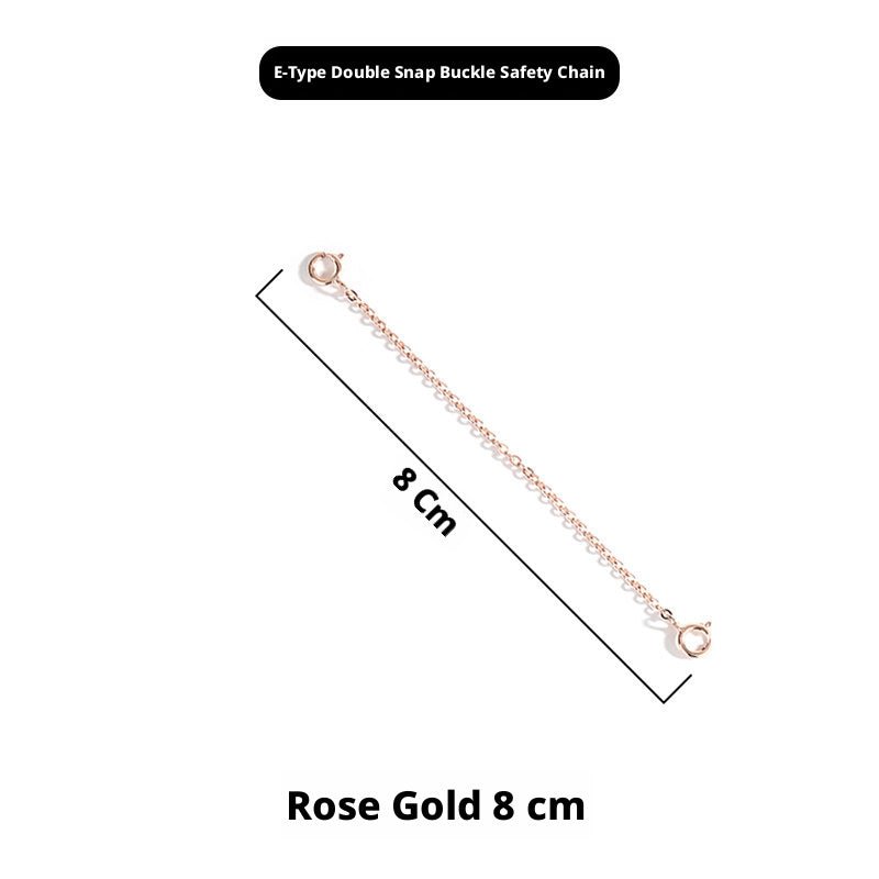 S925 Sterling Silver Extension Chain – 3 - 15cm, Double Safety Clasp - HomeDIYer