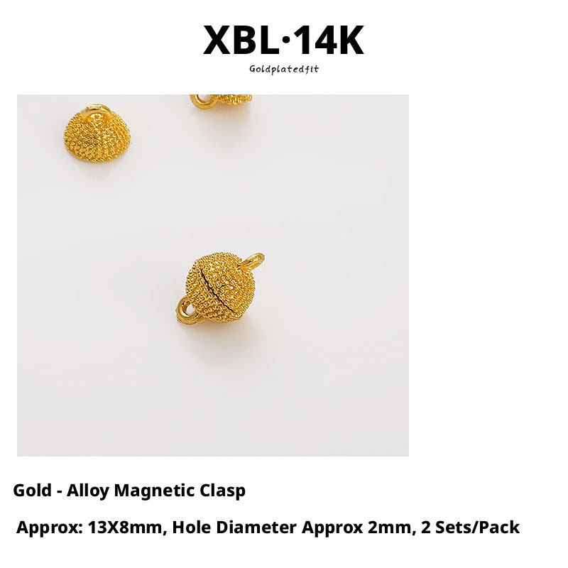 Magnetic Clasps for Jewelry Making – Strong, Gold Plated, DIY Buckles