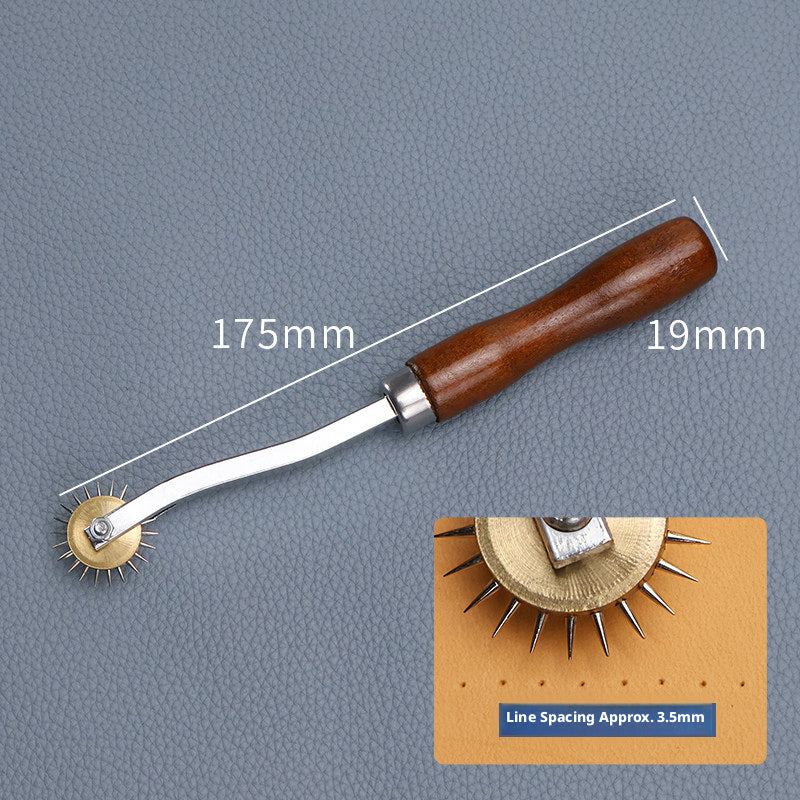 Leather Stitching Wheel – 2.5mm / 3.5mm Spacing for Hand Sewing & Saddle Stitch
