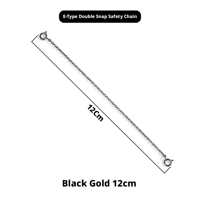 S925 Sterling Silver Extension Chain – 3 - 15cm, Double Safety Clasp - HomeDIYer