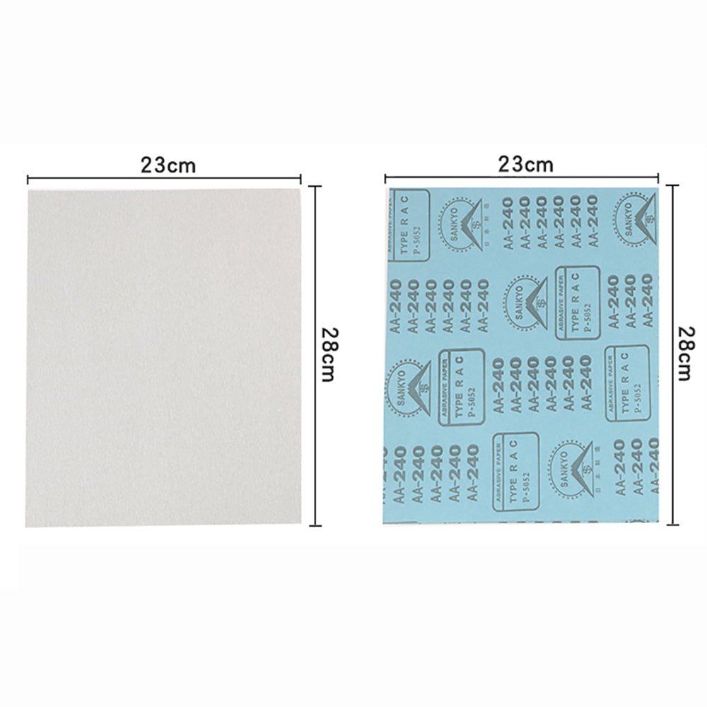 Dry Sandpaper 120 180 240 320 400 600Grits White Sand Paper for Automotive Wood Furniture Metal Electronics Polishing Grinding - HomeDIYer