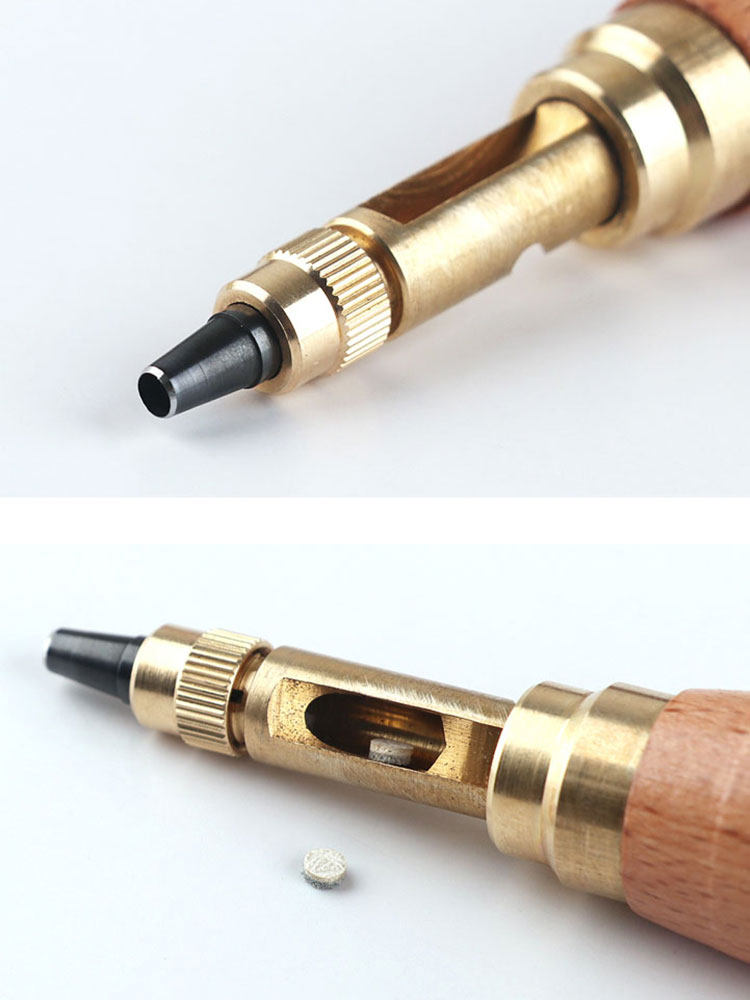 DIY Punch Punch Punch Artifact Air Eye Clothes Leather Tool Punch Leather Goods Shoes Open Hole Belt Punch