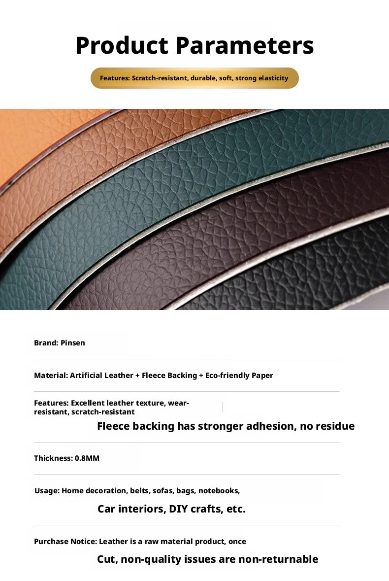 Strong Self-Adhesive Leather Repair Patch – 0.8mm Thick, Cut-to-Size for Sofa, Car Seat & Bag (Multiple Colors)