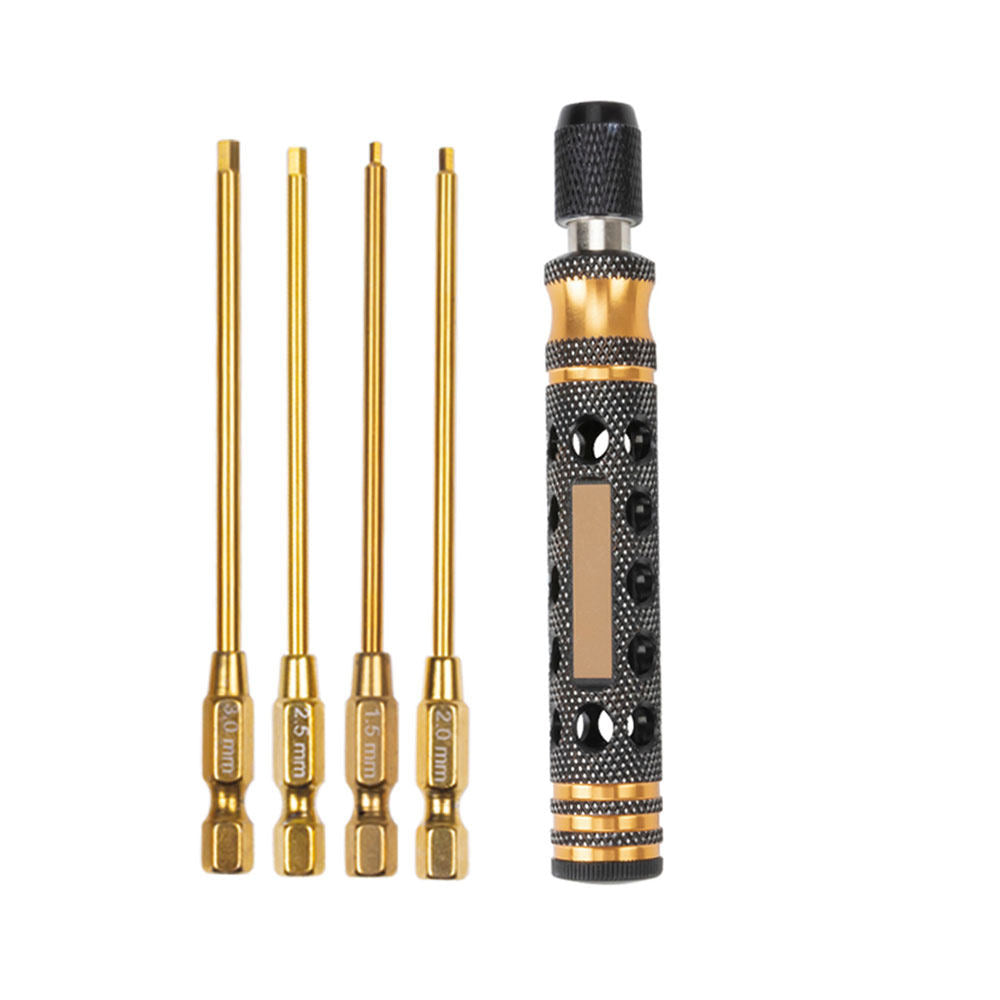 5-in-1 RC Titanium-Plated Hex & Nut Screwdriver Set – Precision Repair Tool for Boat, Car & Truck