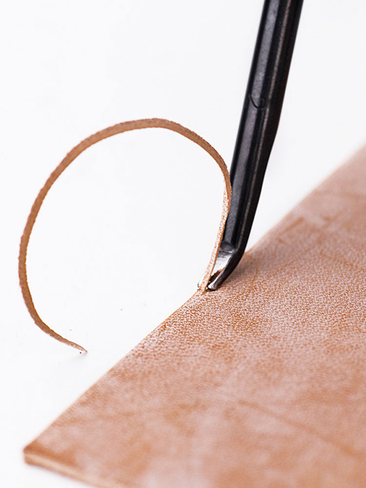 Leather - trimming trimmer leather goods making leather DIY tools manual trimming knife trimming green handle