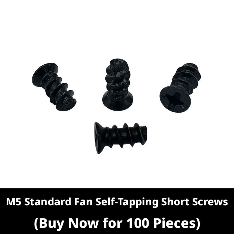 PC Case Fan Screws Kit – M3.5 M4 M5 Fan Mounting Screws with Nuts & Anti - Vibration Washers - HomeDIYer