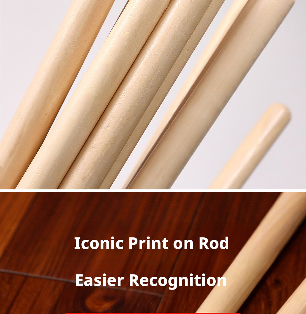 MUSO North American Wood Drumsticks – 7A / 5A / 5B (Hickory/Pecan) with Free Engraving