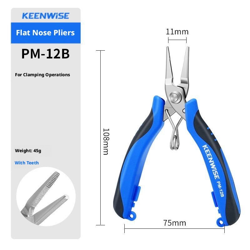 KEENWISE Mini Jewelry Pliers Set – 5 Types, 4"/4.5", Stainless Steel