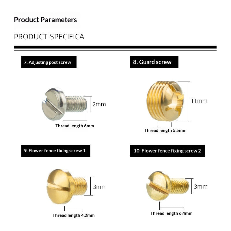 Saxophone Repair Parts Kit – Screws, Felt Posts, Key Button Covers & Reeds (Alto/Tenor/Soprano)