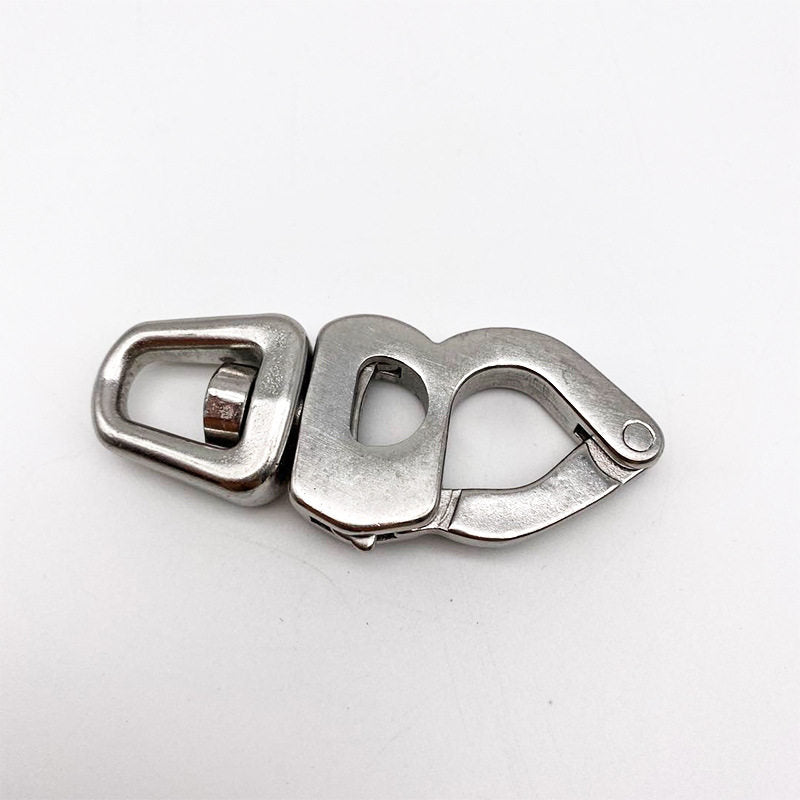 316 Stainless Steel Swivel Quick Snap Hook – 8-Figure Spring Snap for Marine Rigging & Safety, 3 Sizes