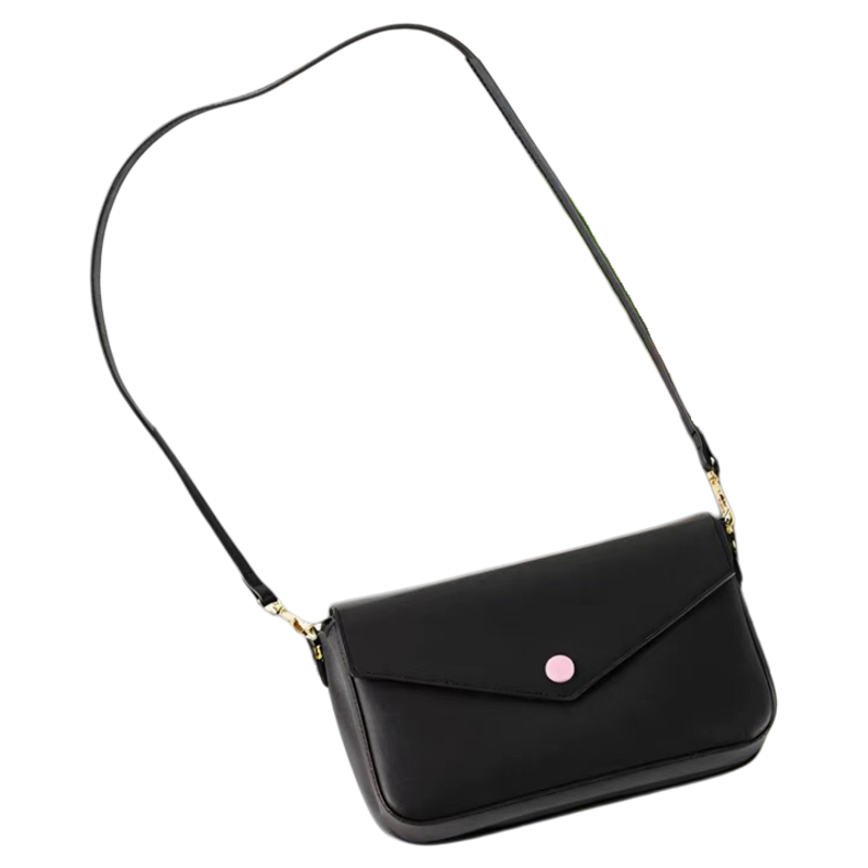 DIY Leather Bag Hardware Complete Set – Kelly, Cambridge, Saddle, Vegetable Basket + Shoulder Straps (Gold Chain & Fabric)
