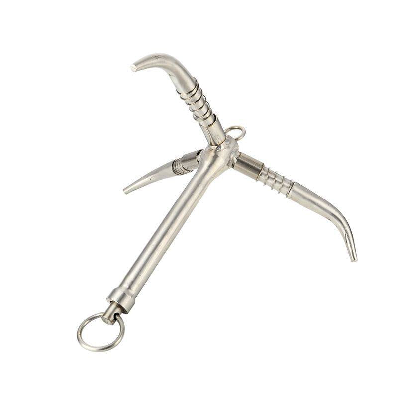 316 Stainless Steel Folding Marine Grappling Hook - 3 Prong Boat Anchor & Weed Hook for Yachts & Fishing Boats