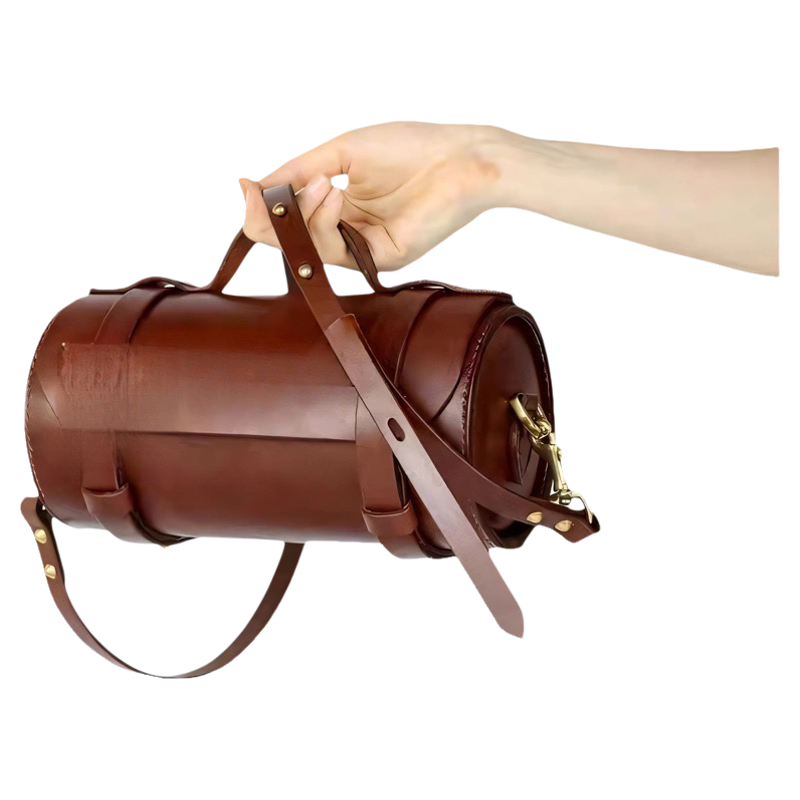 DIY Leather Bag Hardware Complete Set – Kelly, Cambridge, Saddle, Vegetable Basket + Shoulder Straps (Gold Chain & Fabric)