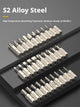 Mankesi S2 Steel Short Magnetic Screwdriver Bit Set – Phillips, Slotted, Hex & Torx Bits for Electric Drills & Hand Tools