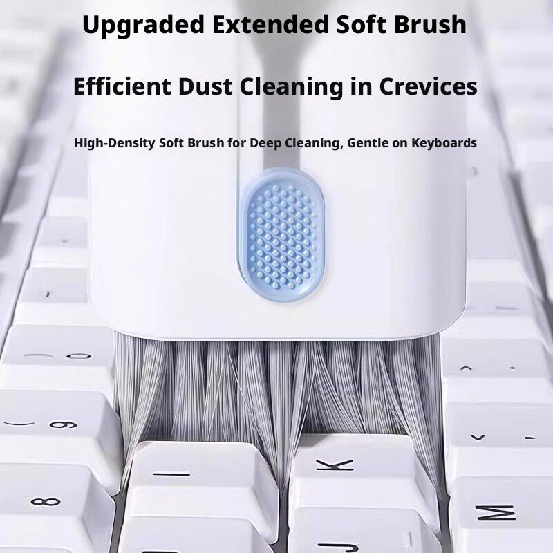 7 - in - 1 Keyboard Cleaning Kit – Soft Brush, Keycap Puller & Earbud Cleaner for Laptop, PC & Desk | Choose Blue or Pink - HomeDIYer