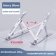 Aluminum Laptop Stand Foldable – 6-Level Height Adjustable Riser with Anti-Slip Silicone, Fits 10–17" Laptops, Compatible with MacBook, Dell, ASUS, HP