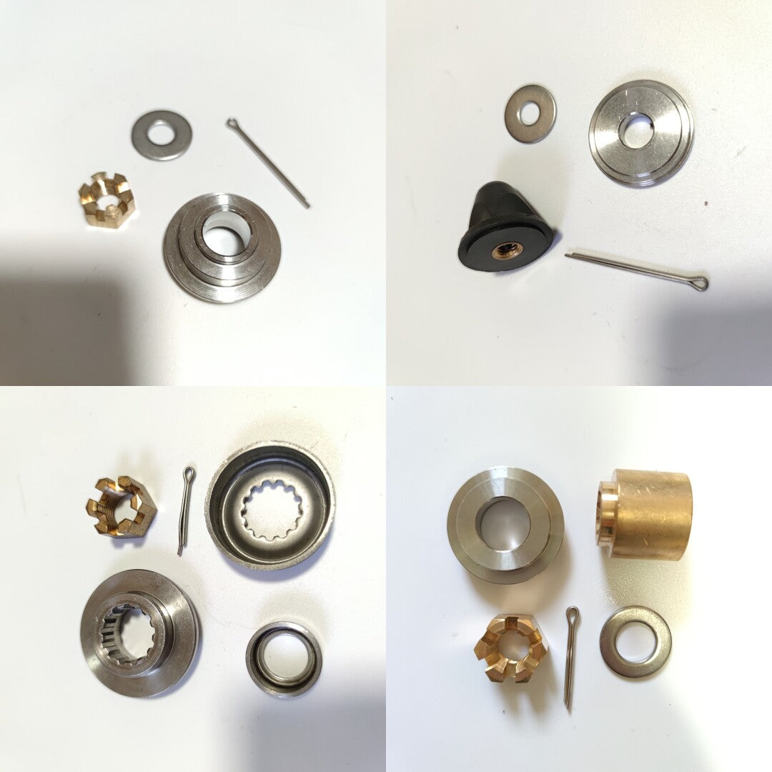 Yamaha Outboard Propeller Hardware Kit – Castle Nut, Spacer, Washer & Cotter Pin for 2‑Stroke & 4‑Stroke Engines