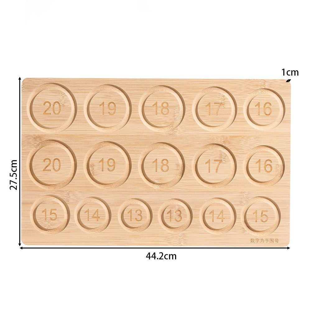 Bead Design Board Set – 13 - 20cm Bracelet Sizer, Necklace Layout Plate, Wooden & Acrylic Trays with Beading Needles, Rope Braider & Storage Bags - HomeDIYer