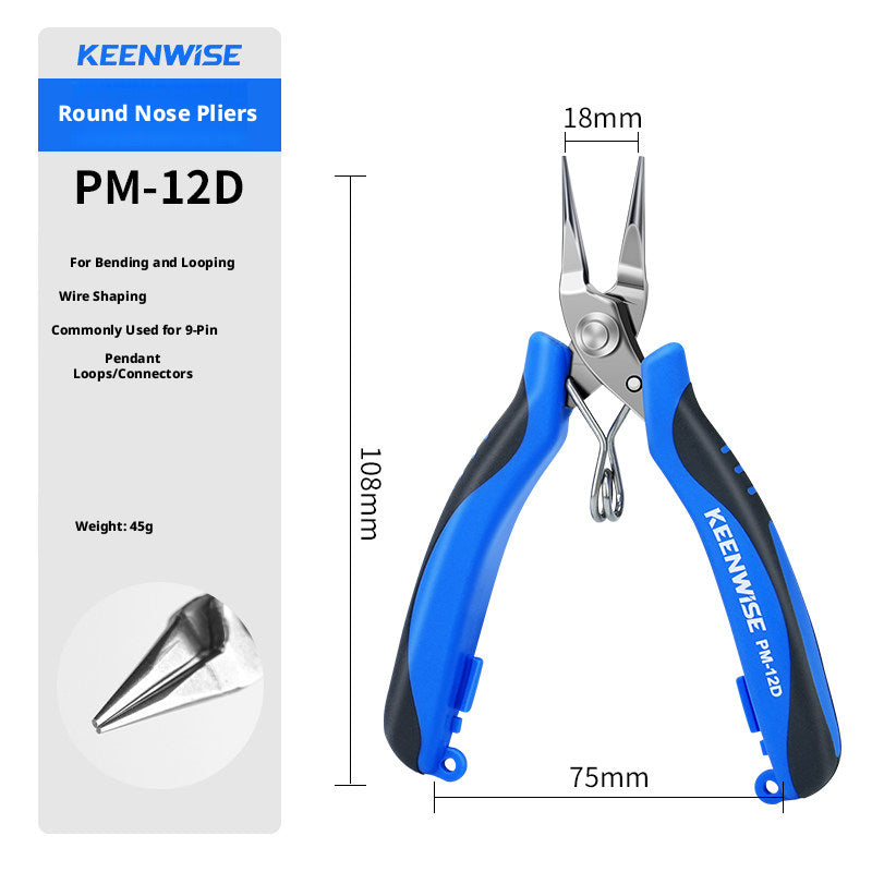KEENWISE Mini Jewelry Pliers Set – 5 Types, 4"/4.5", Stainless Steel