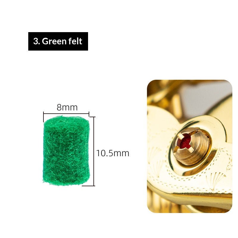 Saxophone Repair Parts Kit – Screws, Felt Posts, Key Button Covers & Reeds (Alto/Tenor/Soprano)