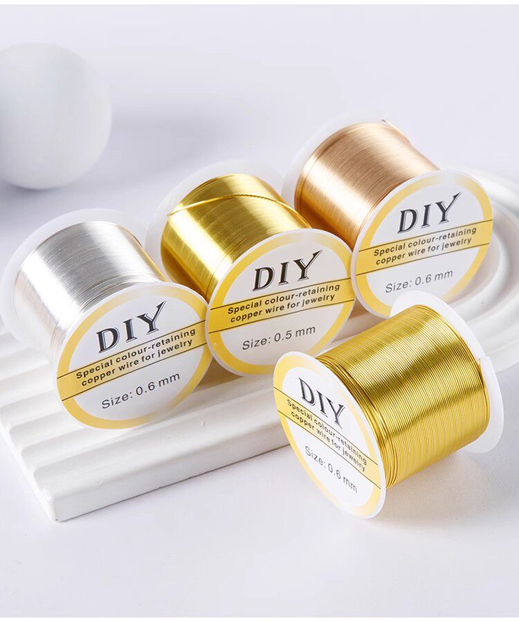 100m Color‑Retaining Copper Wire – DIY Wire Wrapping & Flower Making