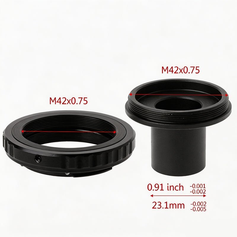 23.2mm Microscope Eyepiece Port to Canon EOS DSLR Lens Adapter — Metal Bayonet Mount - HomeDIYer
