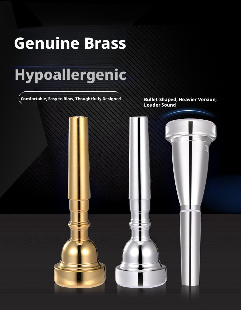Xinbao Trumpet Mouthpiece – Silver/Gold Plated, 1C/1.5C/3C/5C/7C, Bullet Heavy Versions