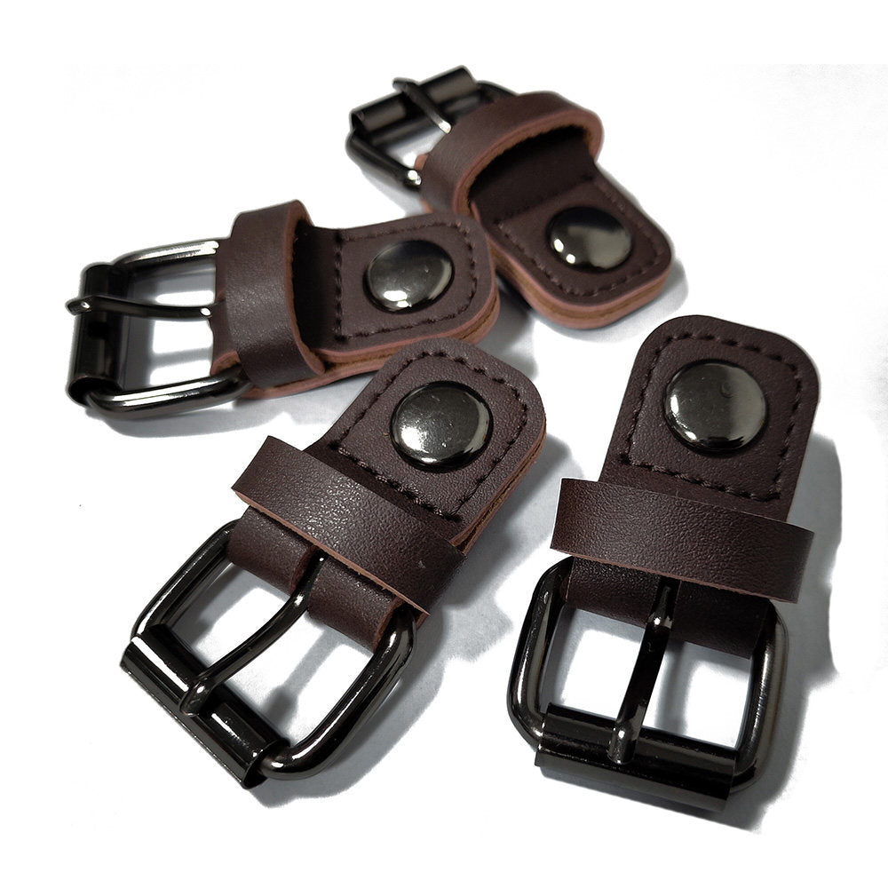 Leather Magnetic Buckle – 1.4cm / 1.8cm for Bags, Backpacks, Straps (Black, White, Brown)