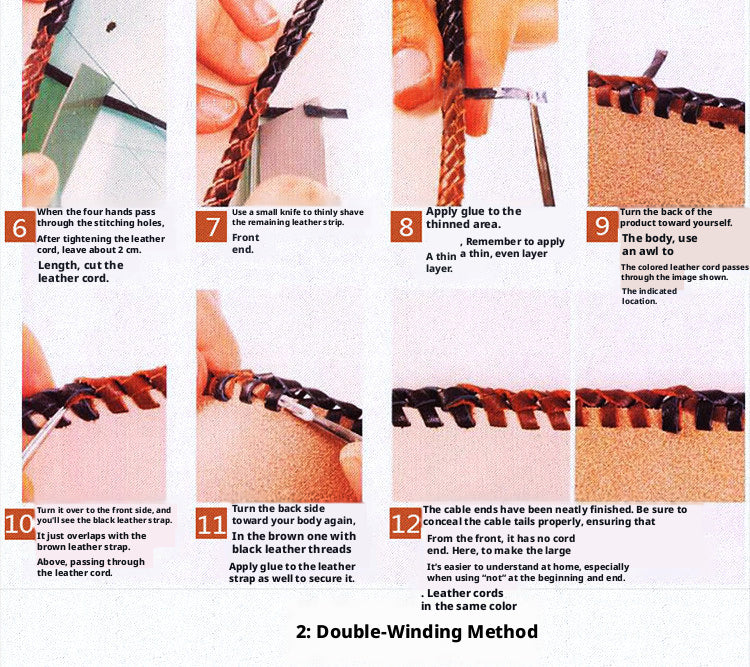 Woven Leather Cord Needle – 56mm Flat Cord Weaving Needle for 3mm Leather Rope (10 Pack)