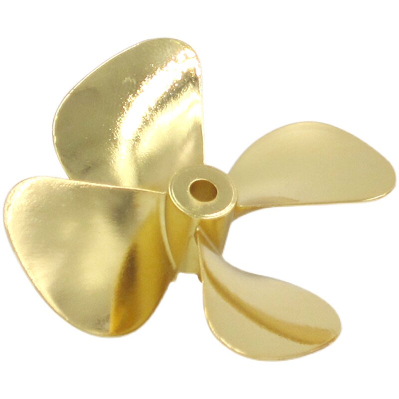 Zinc Alloy 4-Blade RC Boat Propeller - 55mm/60mm CW & CCW Replacement for Fishing Boats, Bait Boats & Remote Control Models
