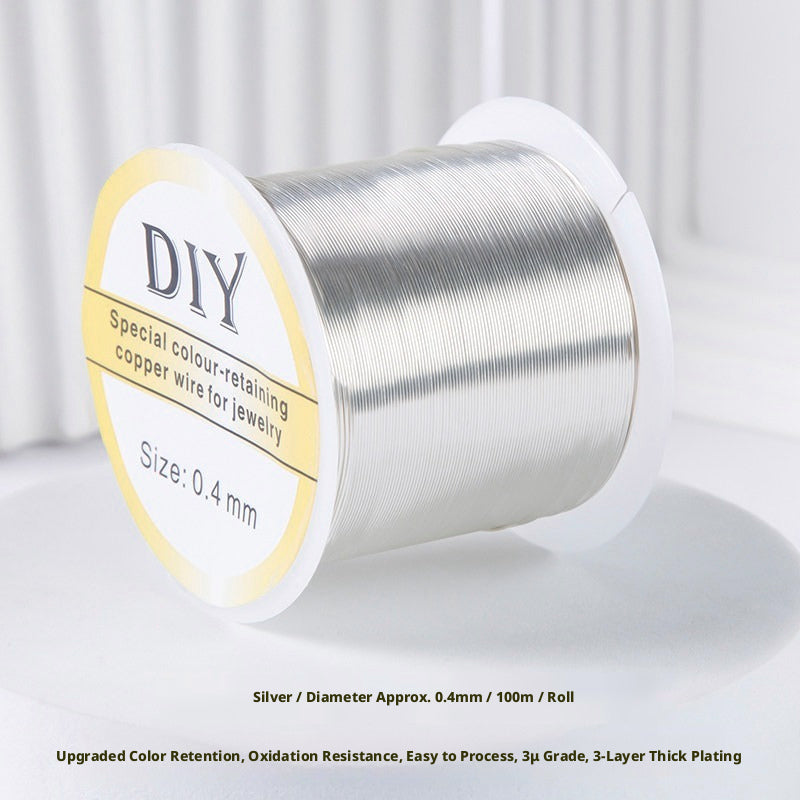 100m Color‑Retaining Copper Wire – DIY Wire Wrapping & Flower Making