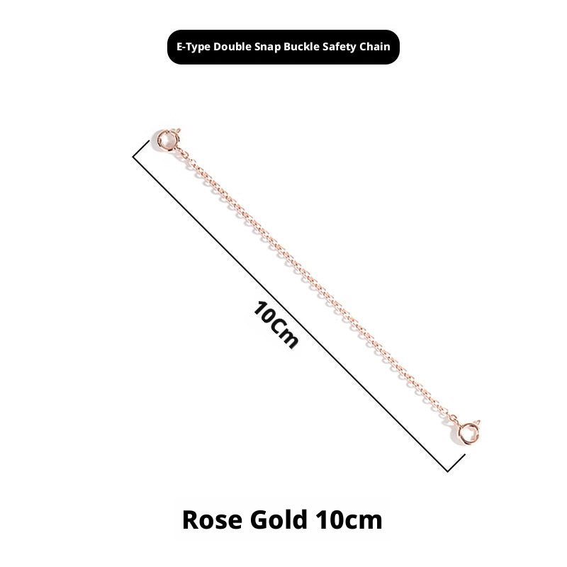 S925 Sterling Silver Extension Chain – 3 - 15cm, Double Safety Clasp - HomeDIYer
