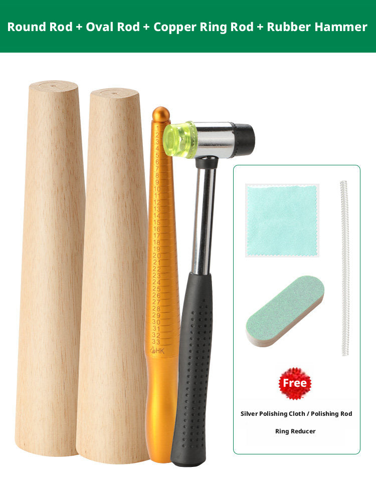 Bracelet & Ring Shaping Kit – Jewelry Repair Tools with Rubber Mallet
