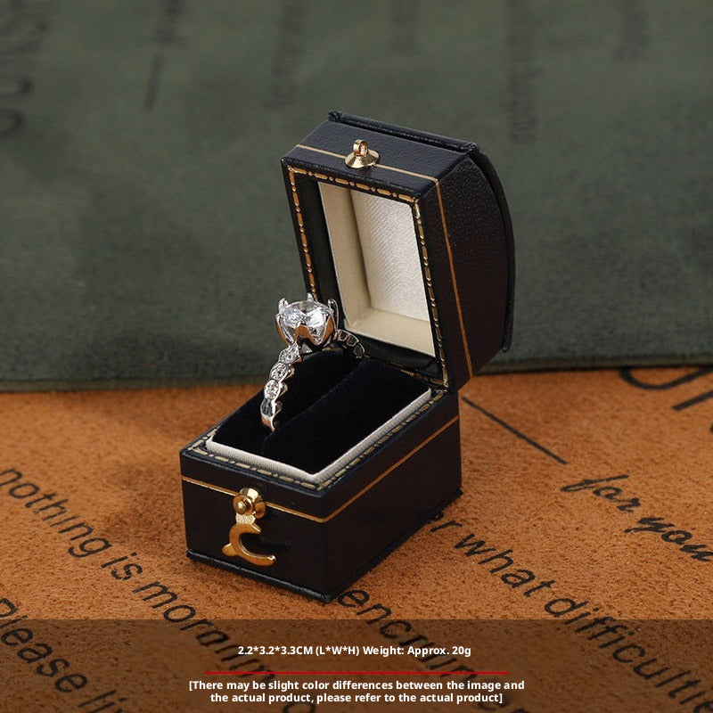 Vintage Mini Ring Box – Proposal, Wedding & Jewelry Photography Prop