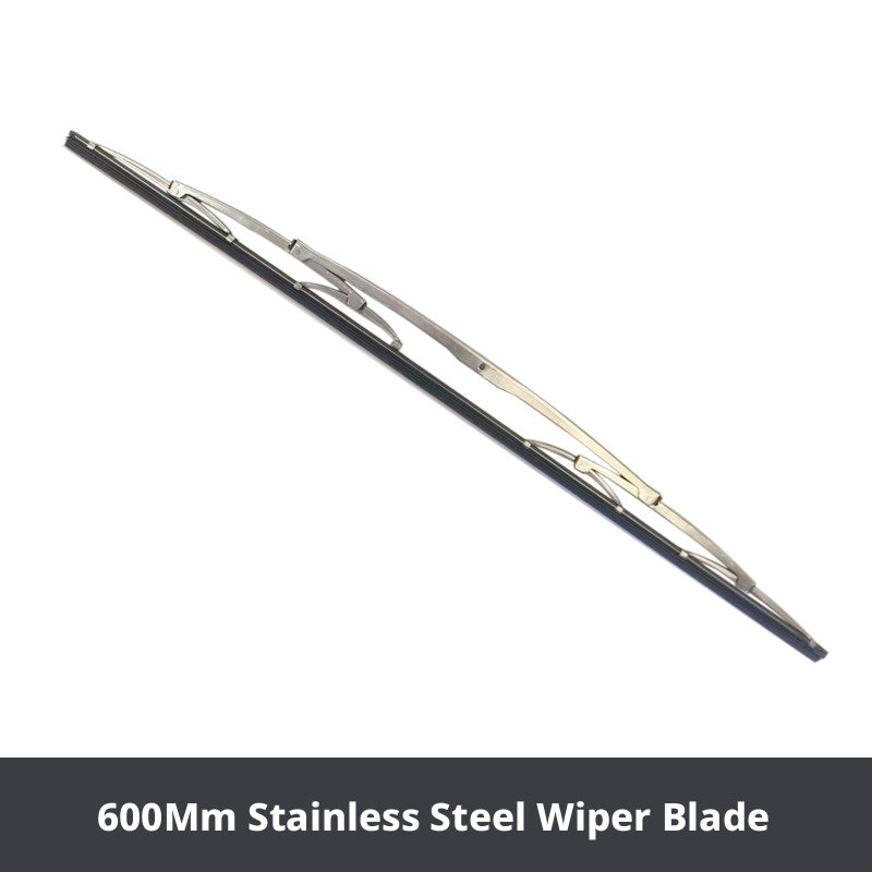 Marine Windshield Wiper Kit – 316 Stainless Steel Wiper Motor, Blade, Arm & Switch for Yachts, Sailboats & Cargo Ships, 12V / 24V